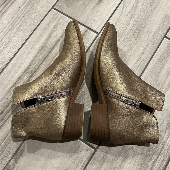 Splendid Hamptyn Gold Metallic Glitter Womens Ankle Zipper Bootie Sz 9 $178 - Picture 8 of 13